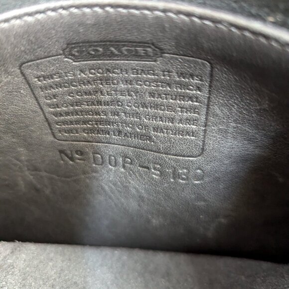 Coach Vintage Black DOP-5130 Station Leather Crossbody With Turnlock Closure - Picture 10 of 10